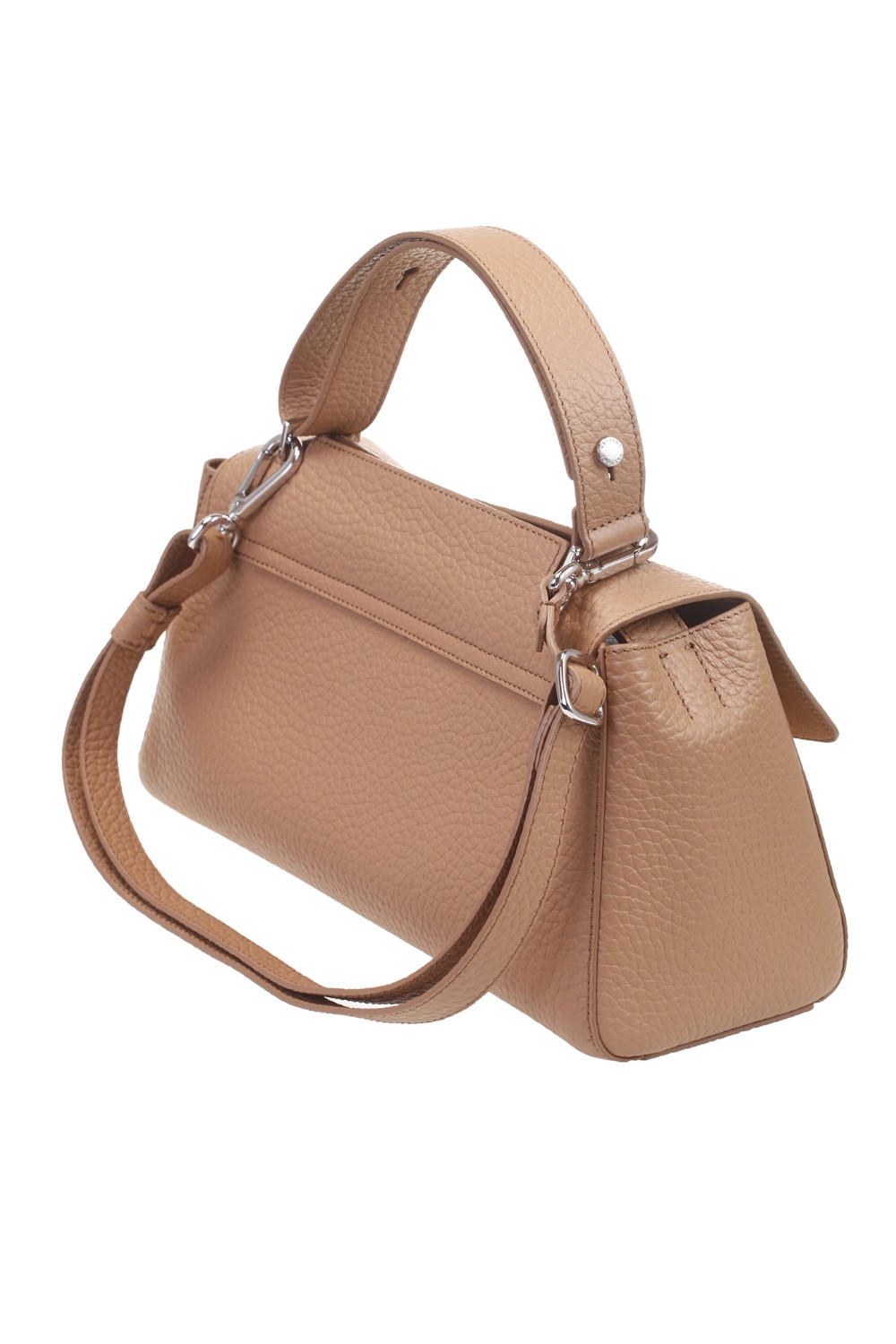shop ORCIANI  Borsa: Orciani borsa Sveva Longuette Sense in pelle con tracolla.
Dimensioni: Larghezza: 34 cm / Altezza: 18 cm / Profondità: 14 cm.
Tasche: tre interne, di cui una con zip.
Chiusura: patta con bottone magnetico.
Funzionalità: apertura a scomparsa sulla parte alta della patta, tracolla di servizio regolabile e rimovibile.
Dettagli: pelle martellata; finitura palladio.
Made in Italy.. B02159 SOF-MANDORLA number 7857357